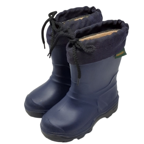 Kamik Other - Kamik kids navy blue, insulated winter snow boots, pull on, 9